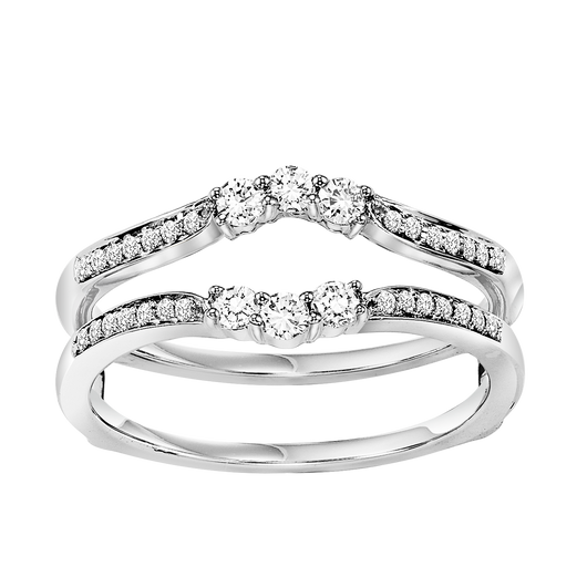 Diamond Insert Ring 1/3 ctw