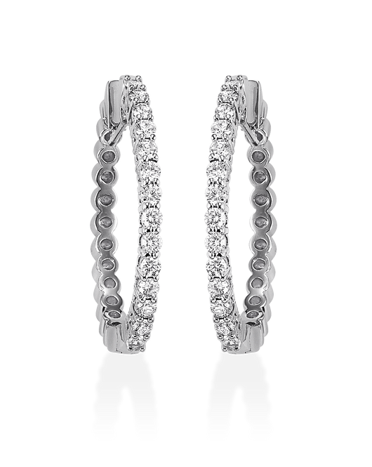 Diamond Hoop Earrings