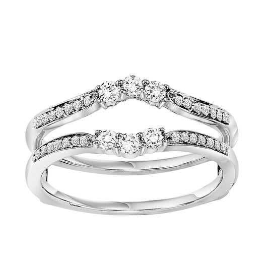 14K Diamond Insert Ring 1/3 ctw