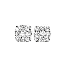 Diamond Sensation Cushion Shape Earrings