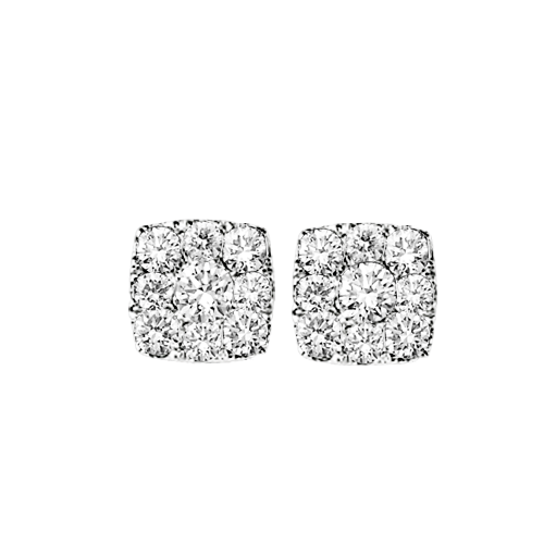 Diamond Sensation Cushion Shape Earrings