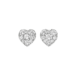 Diamond Sensation Earrings Heart Shape