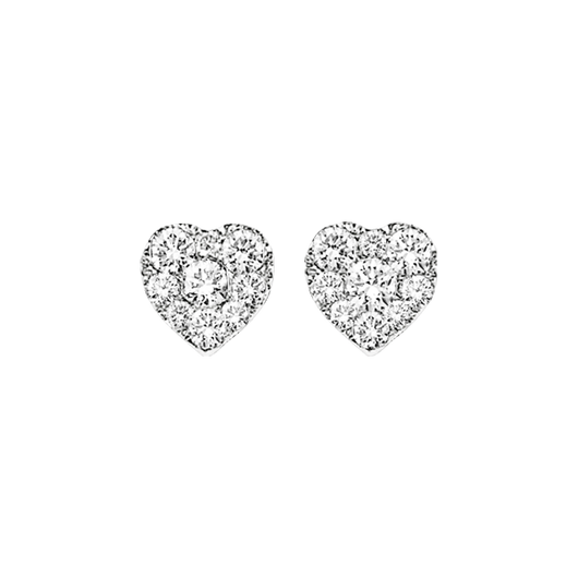 Diamond Sensation Earrings Heart Shape