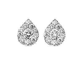 Diamond Sensation Earrings Pear Shape 1/4 ctw