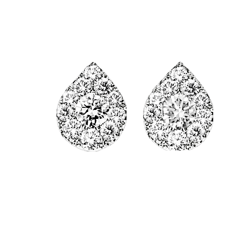 Diamond Sensation Earrings Pear Shape 1/4 ctw