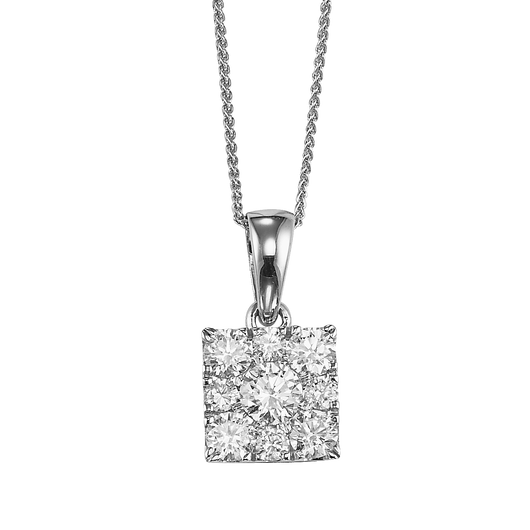 Diamond Sensation Square Shape Pendant