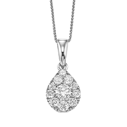 Diamond Sensation Pendant Pear Shape 1 ctw