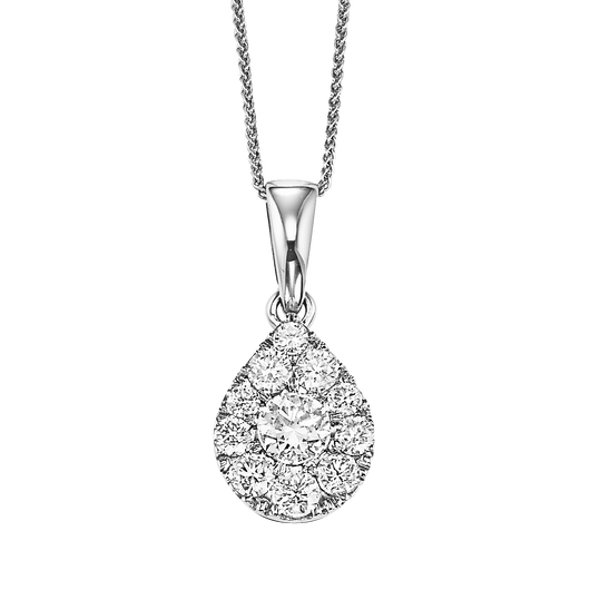 Diamond Sensation Pendant Pear Shape 1 ctw