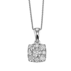 Diamond Sensation Cushion Shape Pendant