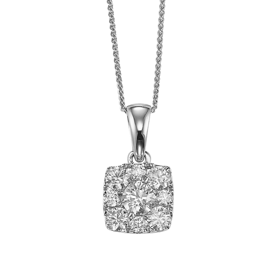 Diamond Sensation Cushion Shape Pendant