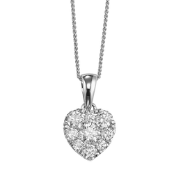 Diamond Sensation Pendant Heart Shape 1 ctw