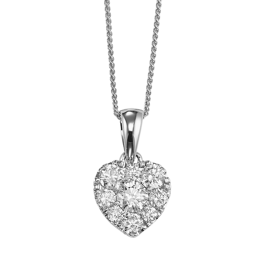 Diamond Sensation Pendant Heart Shape 1 ctw