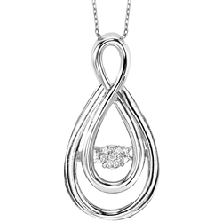 Silver Diamond ROL Pendant - ROL1046