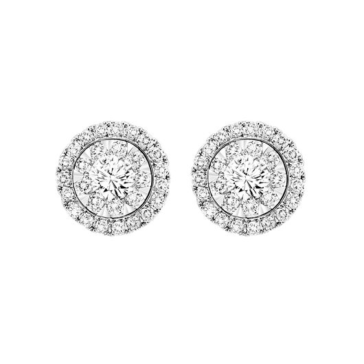 TriStar 14KW Diamond Earrings