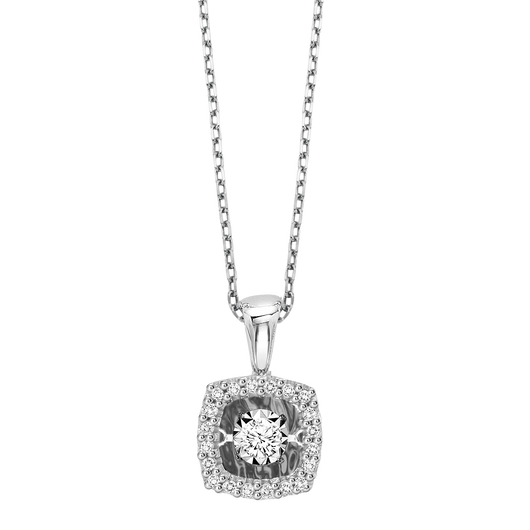 14K Diamond ROL Pendant 1/7 ctw