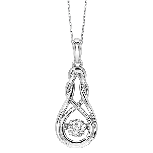 Silver Diamond ROL Pendant