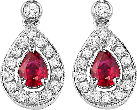 Color Ensemble Earring - Ruby