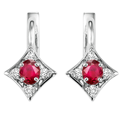 Color Ensembles Earrings - Ruby