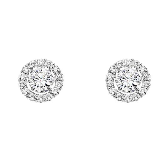 14K Diamond ROL Stud Earrings