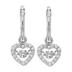 10K Diamond ROL Earrings 1/5 ctw