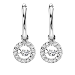 ROL diamond halo Earrings