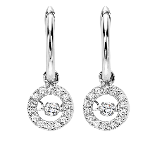 ROL diamond halo Earrings