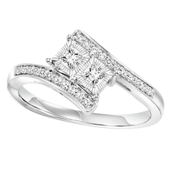 14K Diamond Ring 1/4 ctw