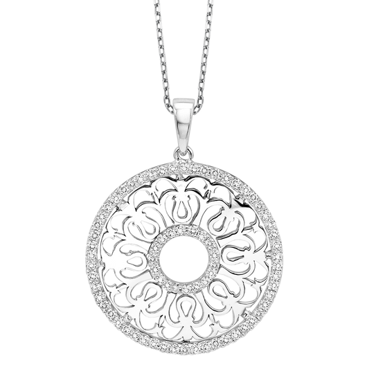 14K Diamond Pendant 3/8 ctw