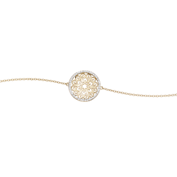 14K Yellow Gold Diamond Bracelet 1/4 ctw