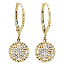 Gold Diamond Earrings 1/5 ctw