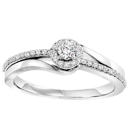 14K Diamond Ring 1/4 ctw