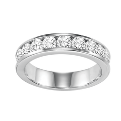 Round Diamond Channel Set Band